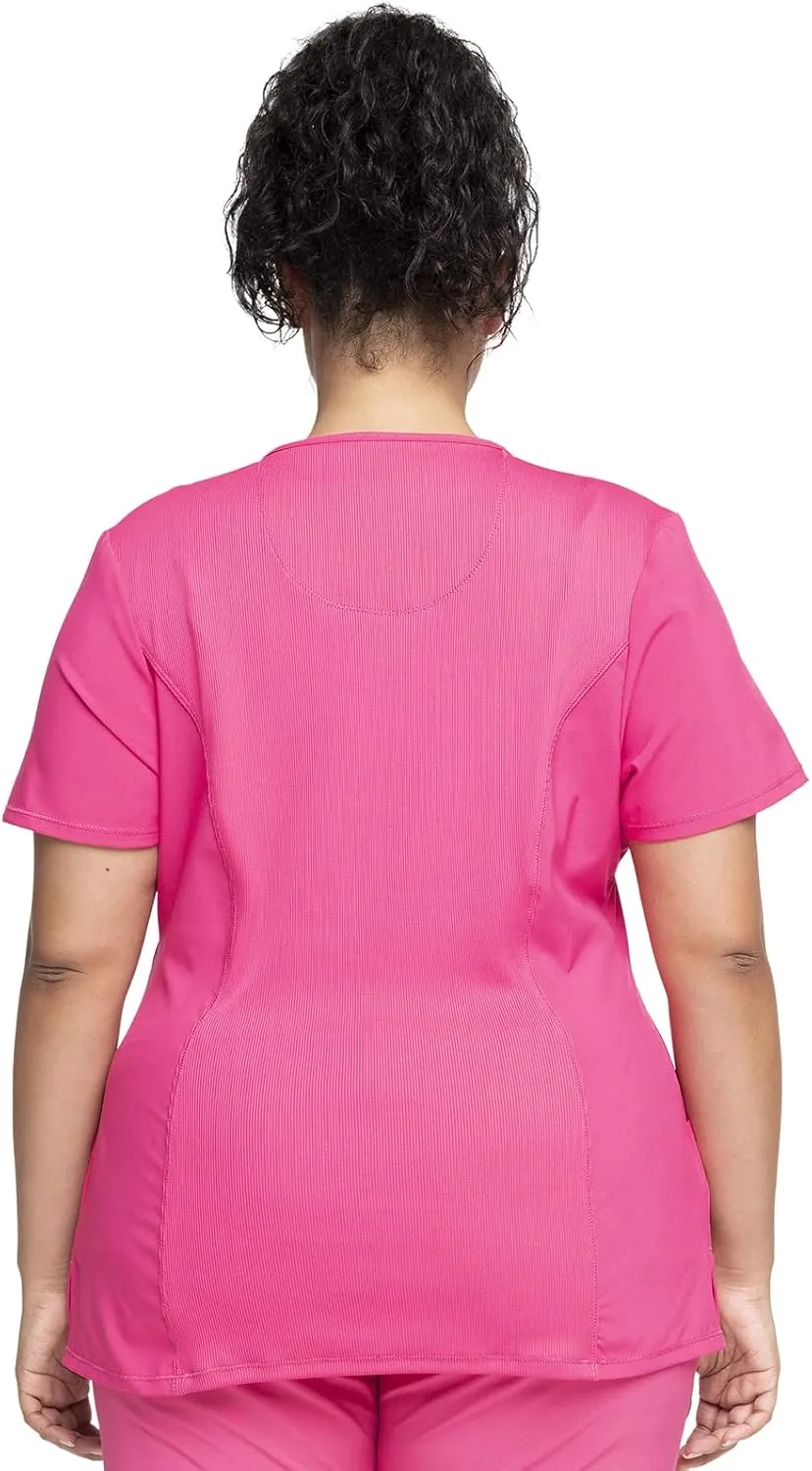 Infinity by Cherokee Round Neck scrub tops women with 3 Pockets & 360° Stretch - 2624A