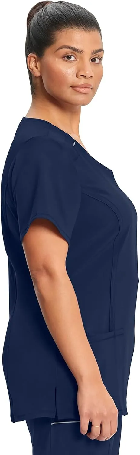 Infinity by Cherokee Round Neck scrub tops women with 3 Pockets & 360° Stretch - 2624A