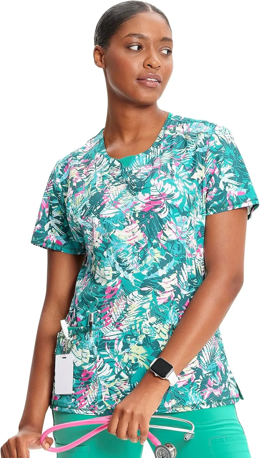 Infinity Cherokee Women Scrubs Top Round Neck CK609