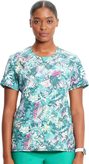 Infinity Cherokee Women Scrubs Top Round Neck CK609