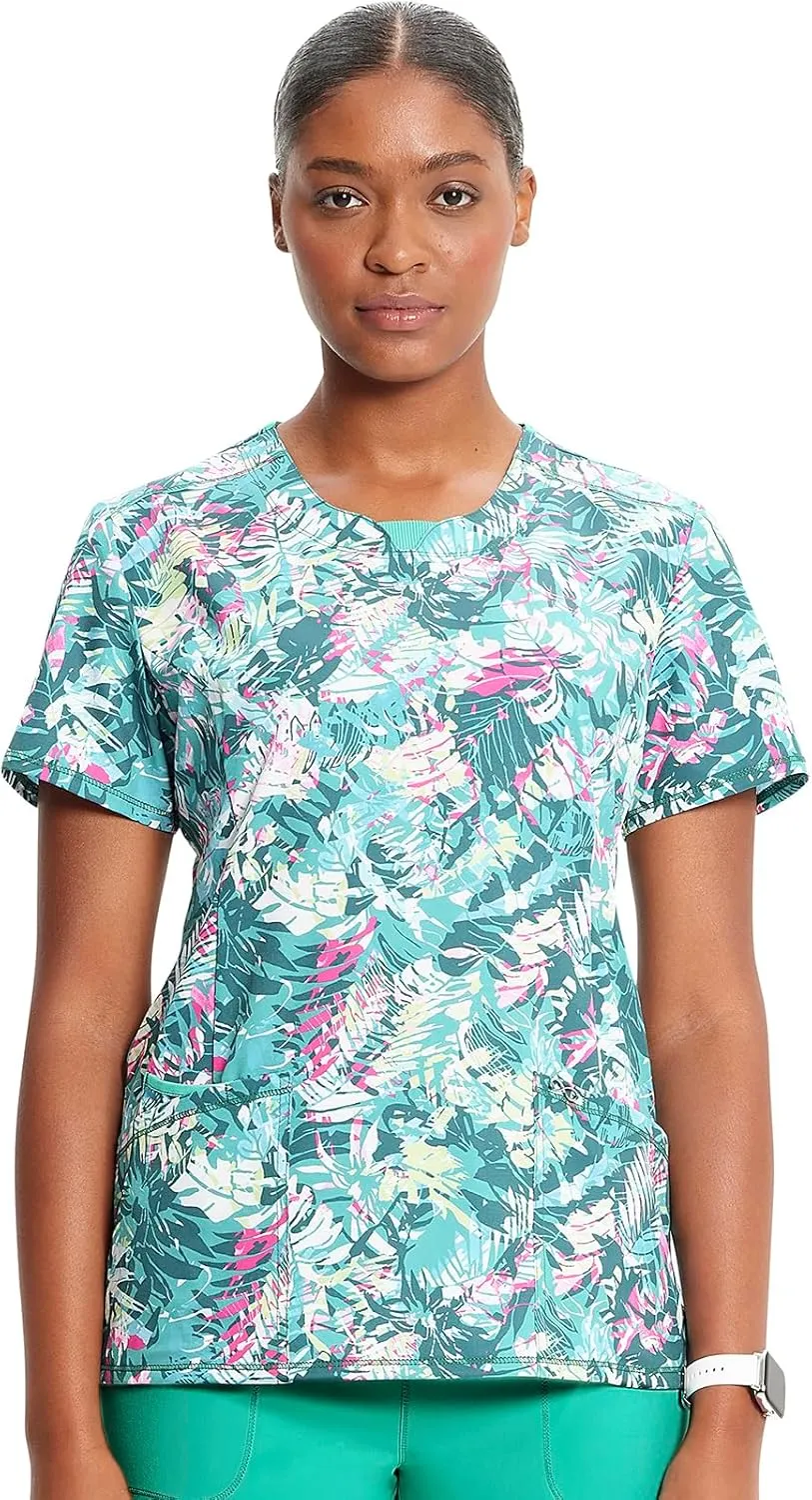 Infinity Cherokee Women Scrubs Top Round Neck CK609