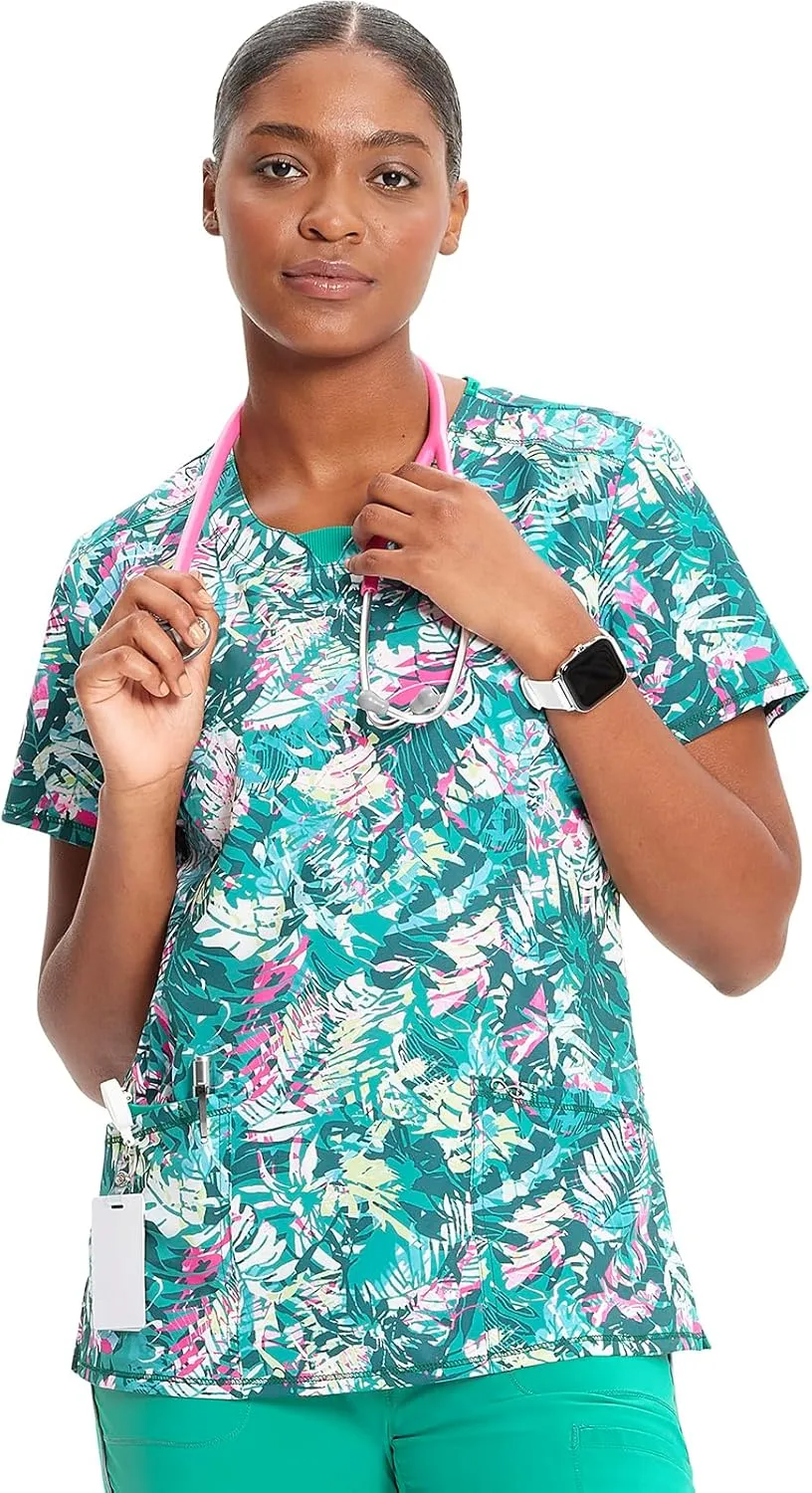 Infinity Cherokee Women Scrubs Top Round Neck CK609