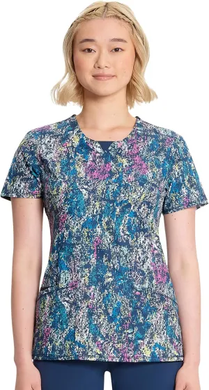 Infinity Cherokee Women Scrubs Top Round Neck CK609