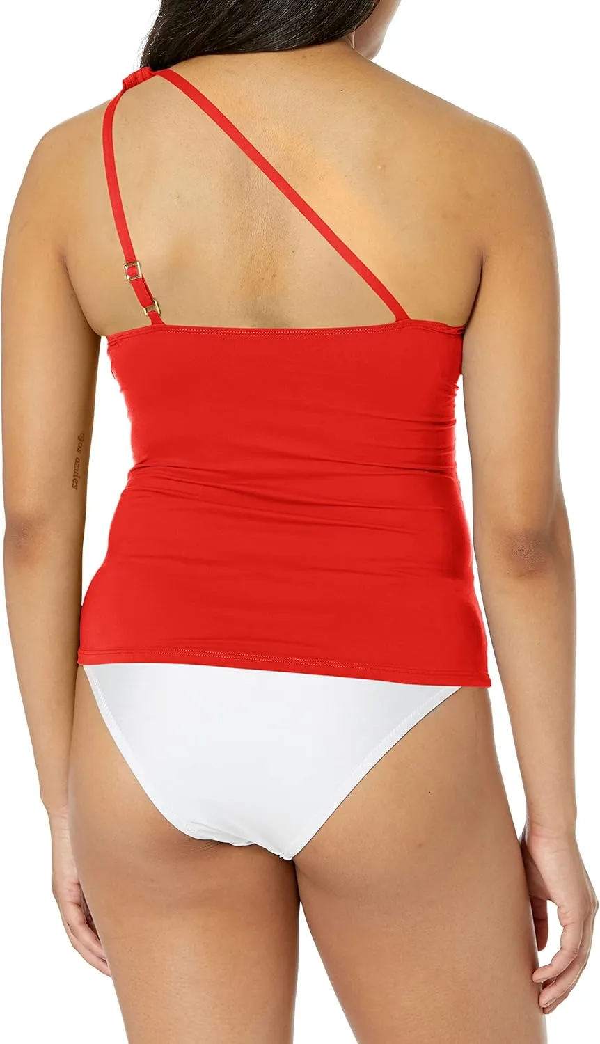 Island Goddess One Shoulder Keyhole Tankini Swimsuit Top