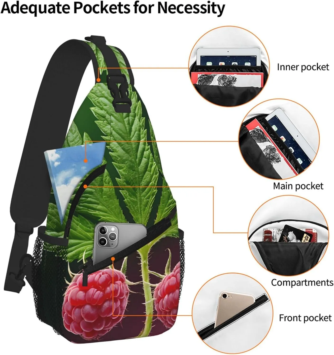 Jamaica Flag Leaves Print Cross Chest Bag Diagonally For Short-Distance Travel And Daily Use