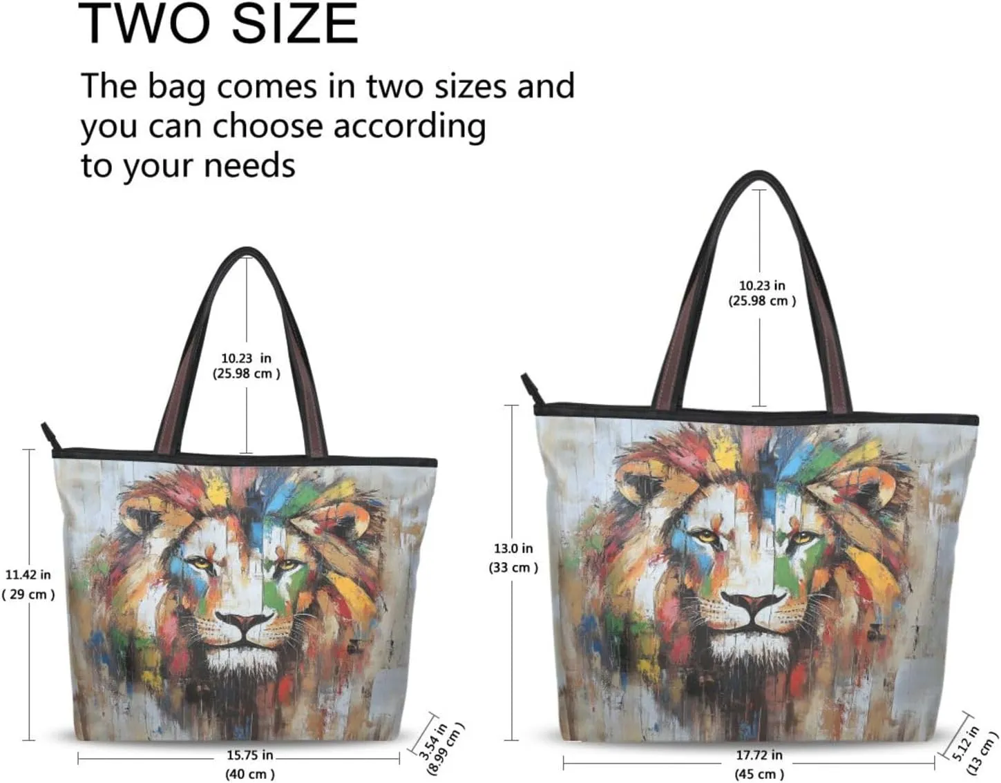 JSTEL Tote Bag for Women with Zipper,Polyester Tote Purse Holiday Tote Bag Work Handbag Women Gift