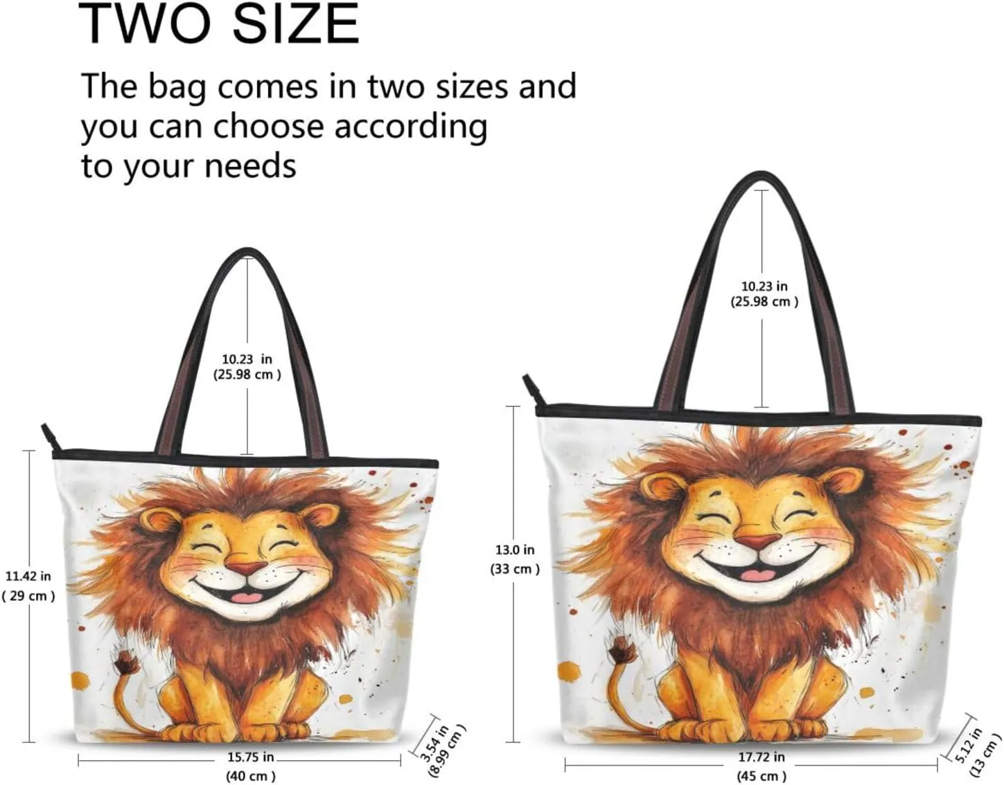 JSTEL Tote Bag for Women with Zipper,Polyester Tote Purse Holiday Tote Bag Work Handbag Women Gift