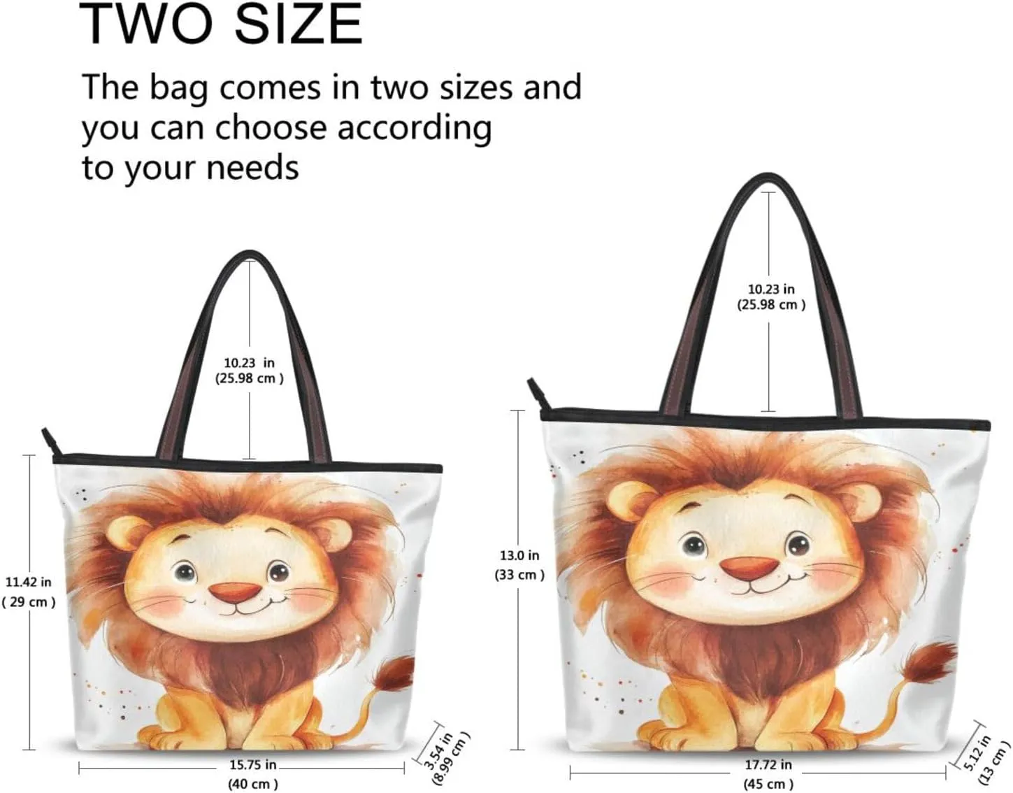 JSTEL Tote Bag for Women with Zipper,Polyester Tote Purse Holiday Tote Bag Work Handbag Women Gift