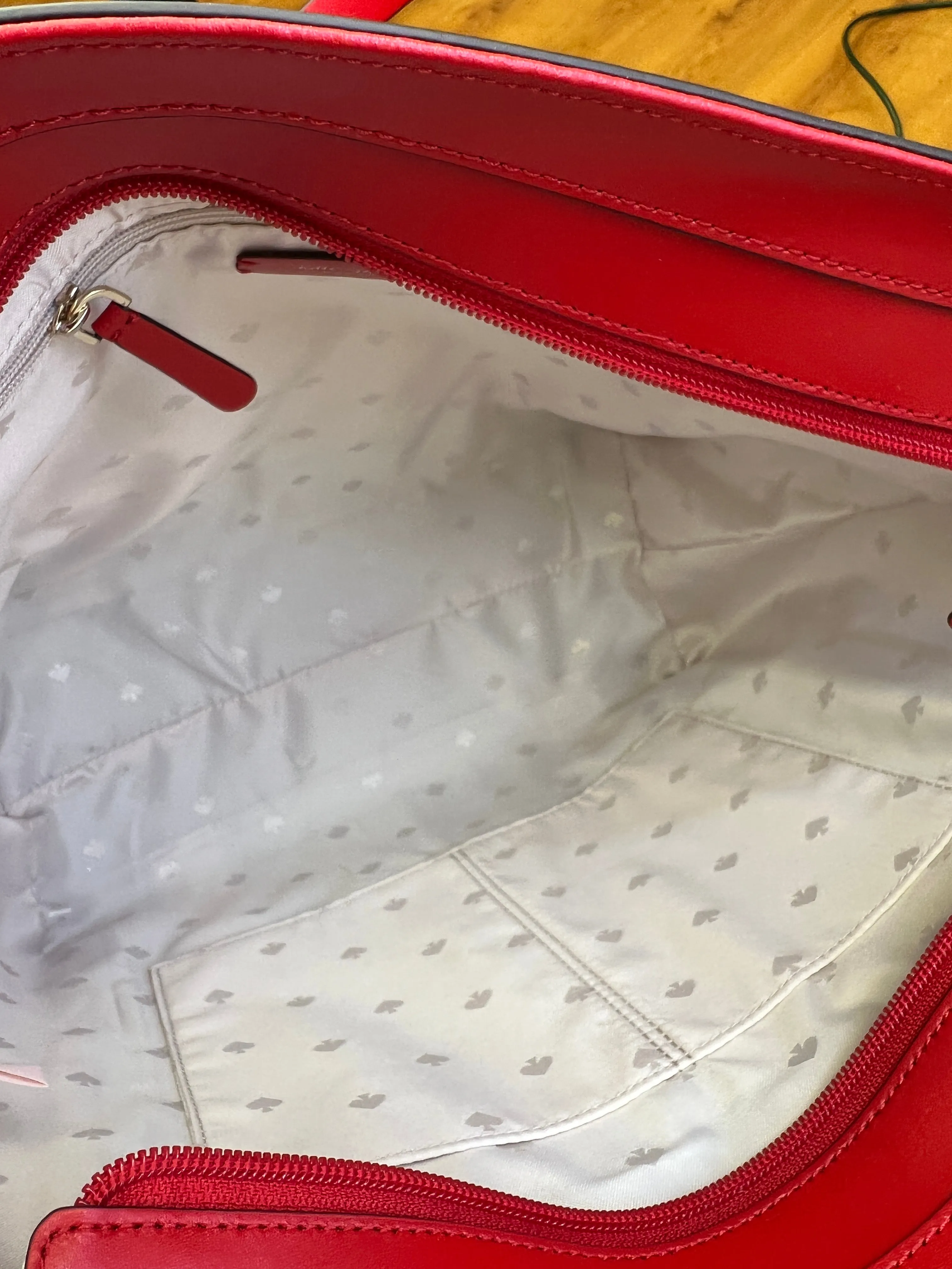KATE SPADE ROSA DAISY MEDIUM LEATHER TOTE BAG
