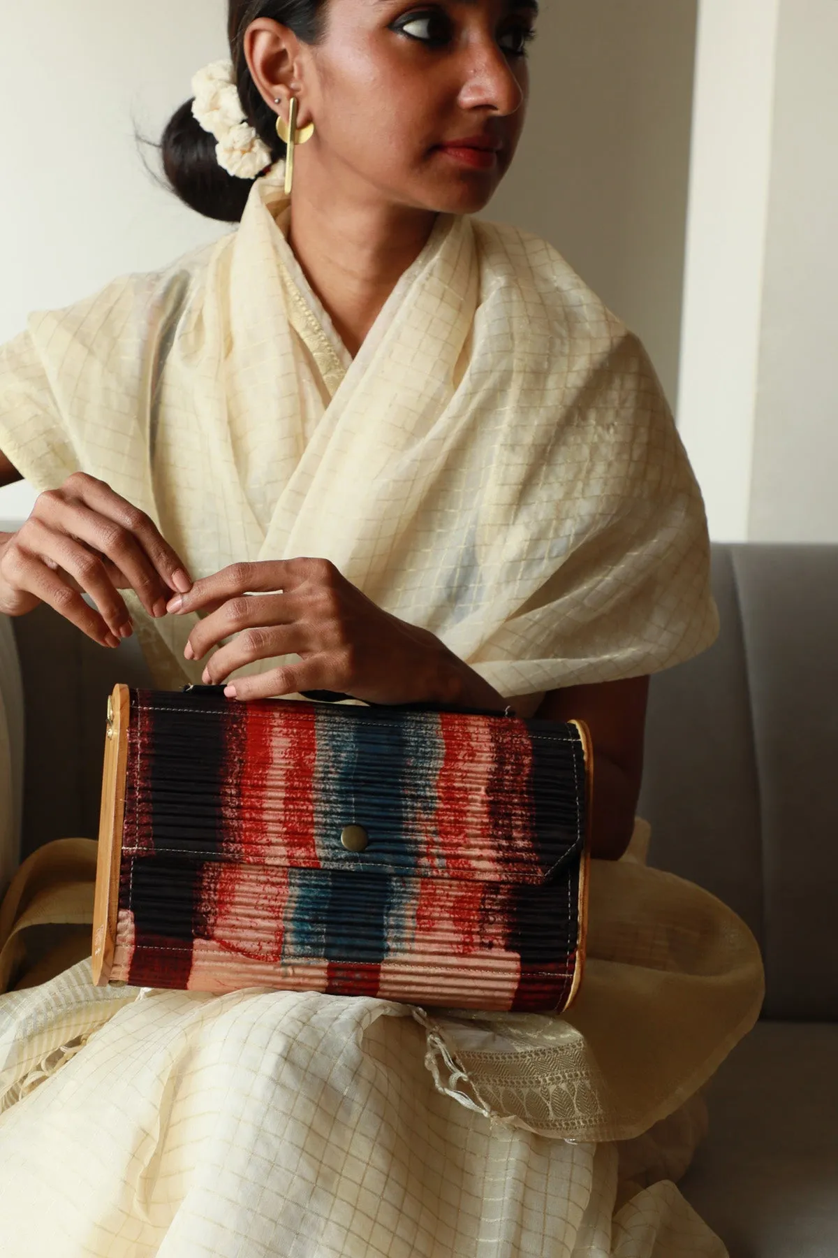 Kinu Upcycled Capsule Clutch
