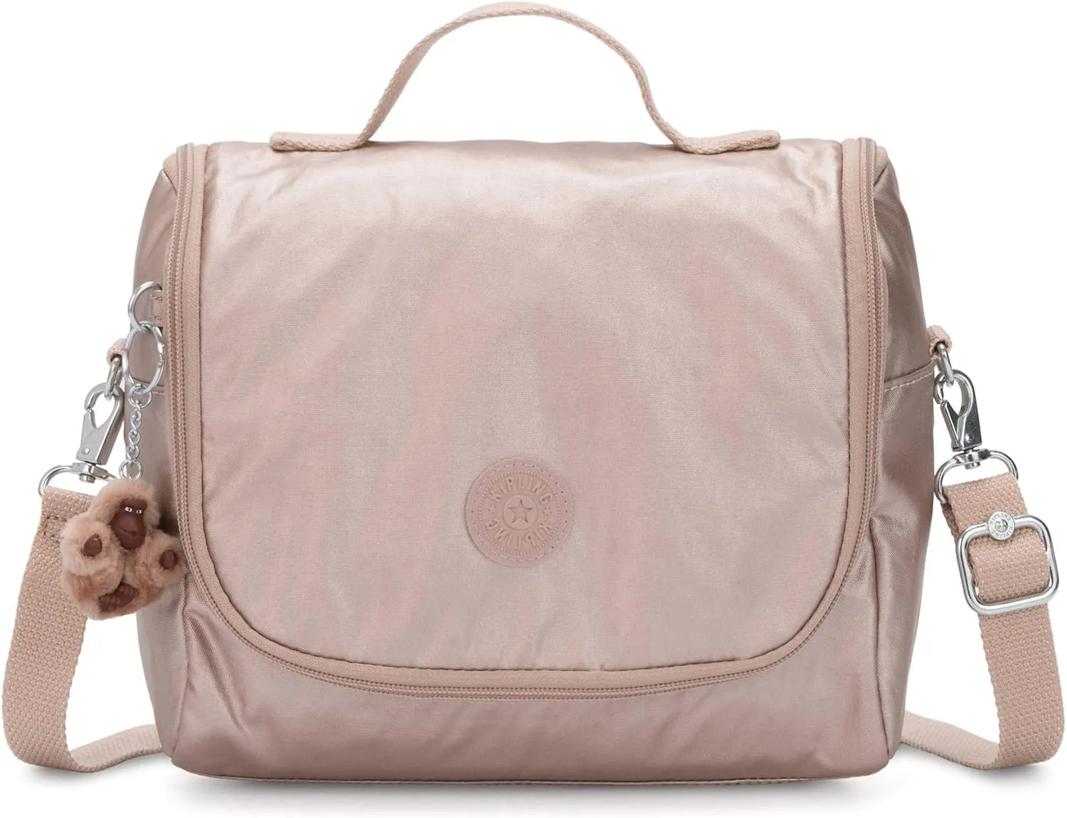 Kipling Kichirou Metallic Lunch Bag Quartz Metallic