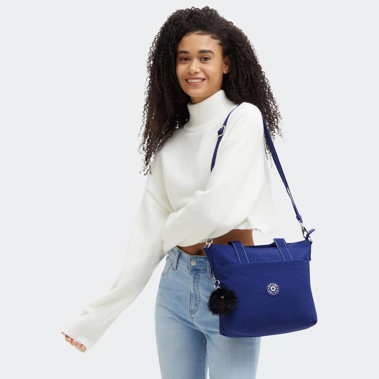 Kipling Zamora Metallic Tote Bag