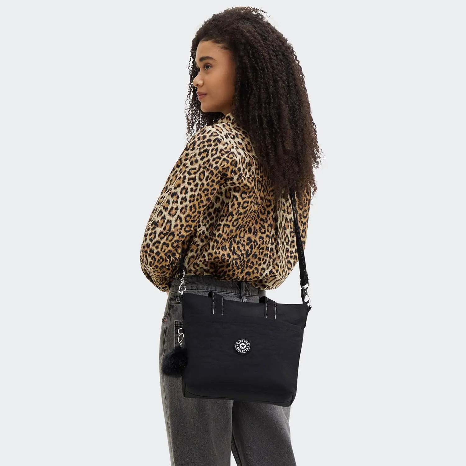 Kipling Zamora Metallic Tote Bag