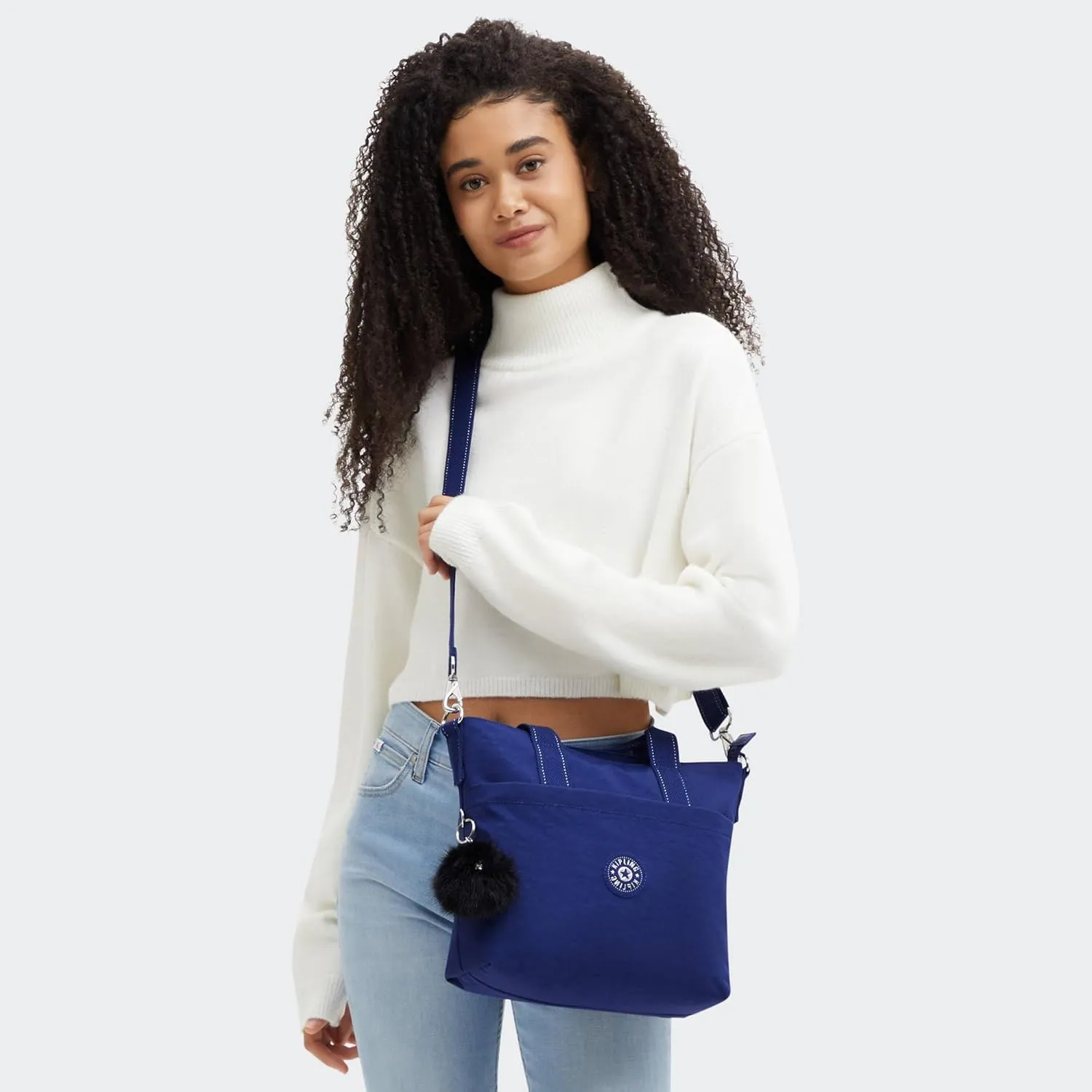 Kipling Zamora Metallic Tote Bag