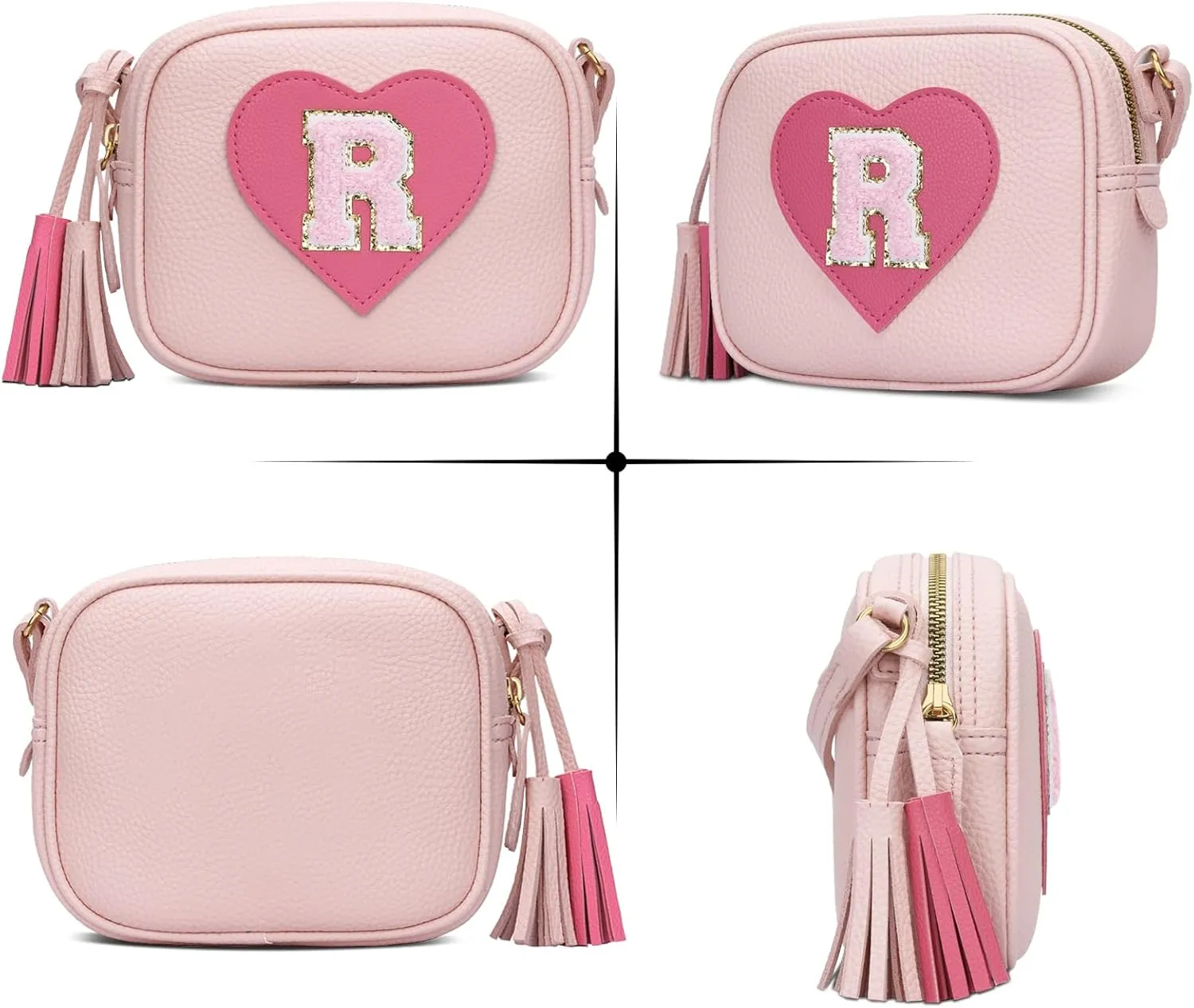 KKXIU 2 3 4 5 6 7 8 9 10 Year Old Girl Gift Kids Purse Toddler Wallet Crossbody Bag with Tassel