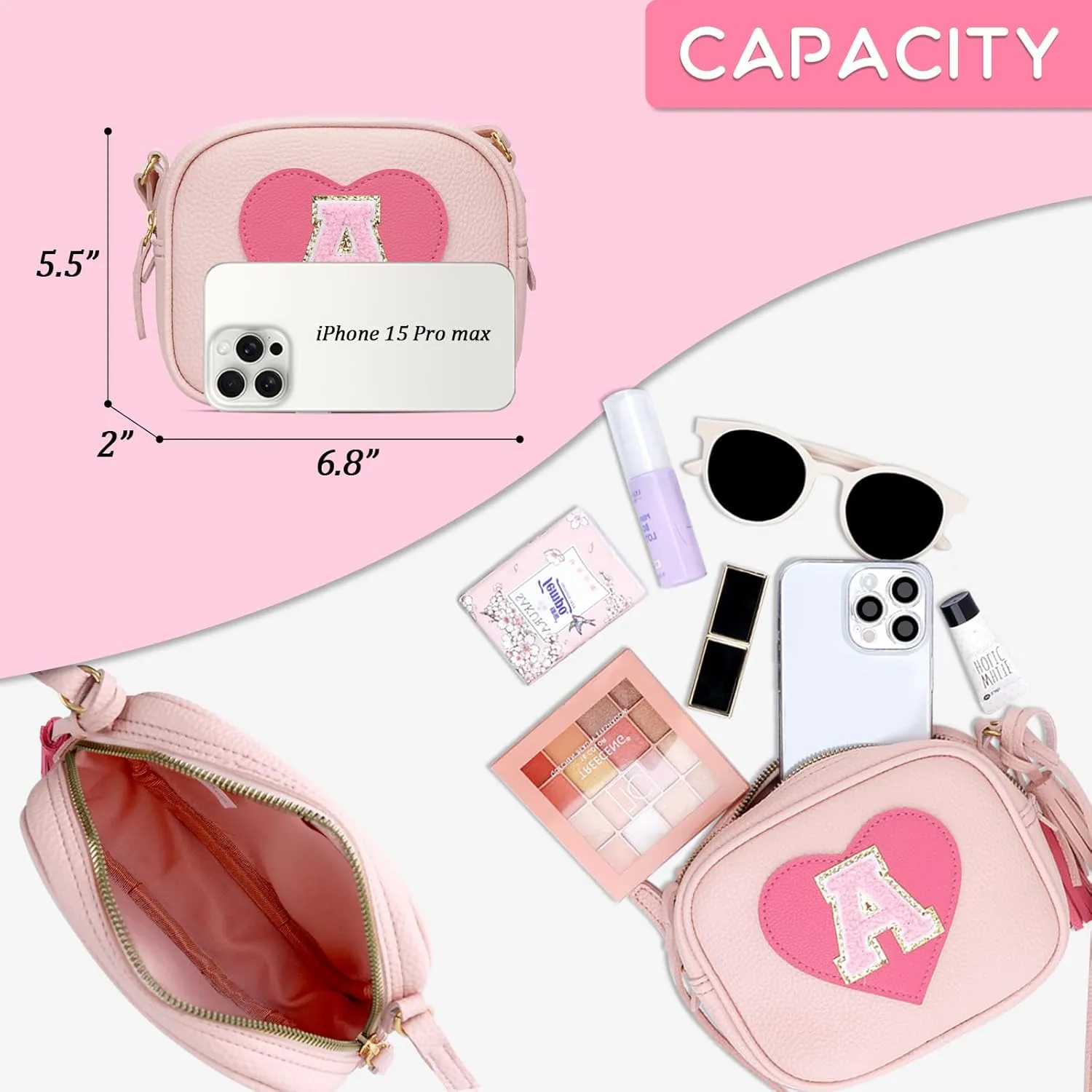 KKXIU 2 3 4 5 6 7 8 9 10 Year Old Girl Gift Kids Purse Toddler Wallet Crossbody Bag with Tassel