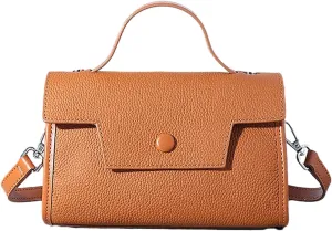 Ladies Genuine Leather Tote Bag Small Women Shoulder Crossbody Bag Handbag and Purse with Adjustable Strap, One Color, One Size