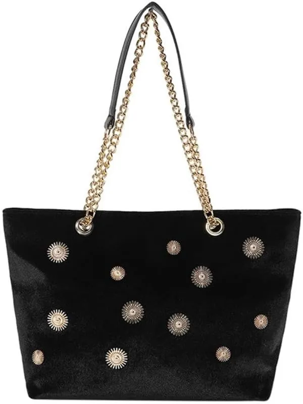 Lady Shoulder Bag Velvet Shoulder Purse Bag Handbag Women Clutch Bag Phone Wallet Purse Velvet Shoulder Bag Handbag