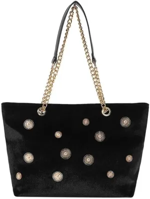Lady Shoulder Bag Velvet Shoulder Purse Bag Handbag Women Clutch Bag Phone Wallet Purse Velvet Shoulder Bag Handbag