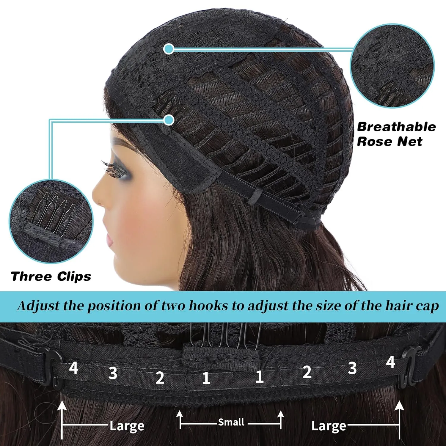 Lativ Brown Wigs with Bangs Short Wavy Curly Wig with Light Brown Ends Bob Wig for Women Shoulder Length 14 Inches Synthetic Curly Resistant Hair for Daily Party Use