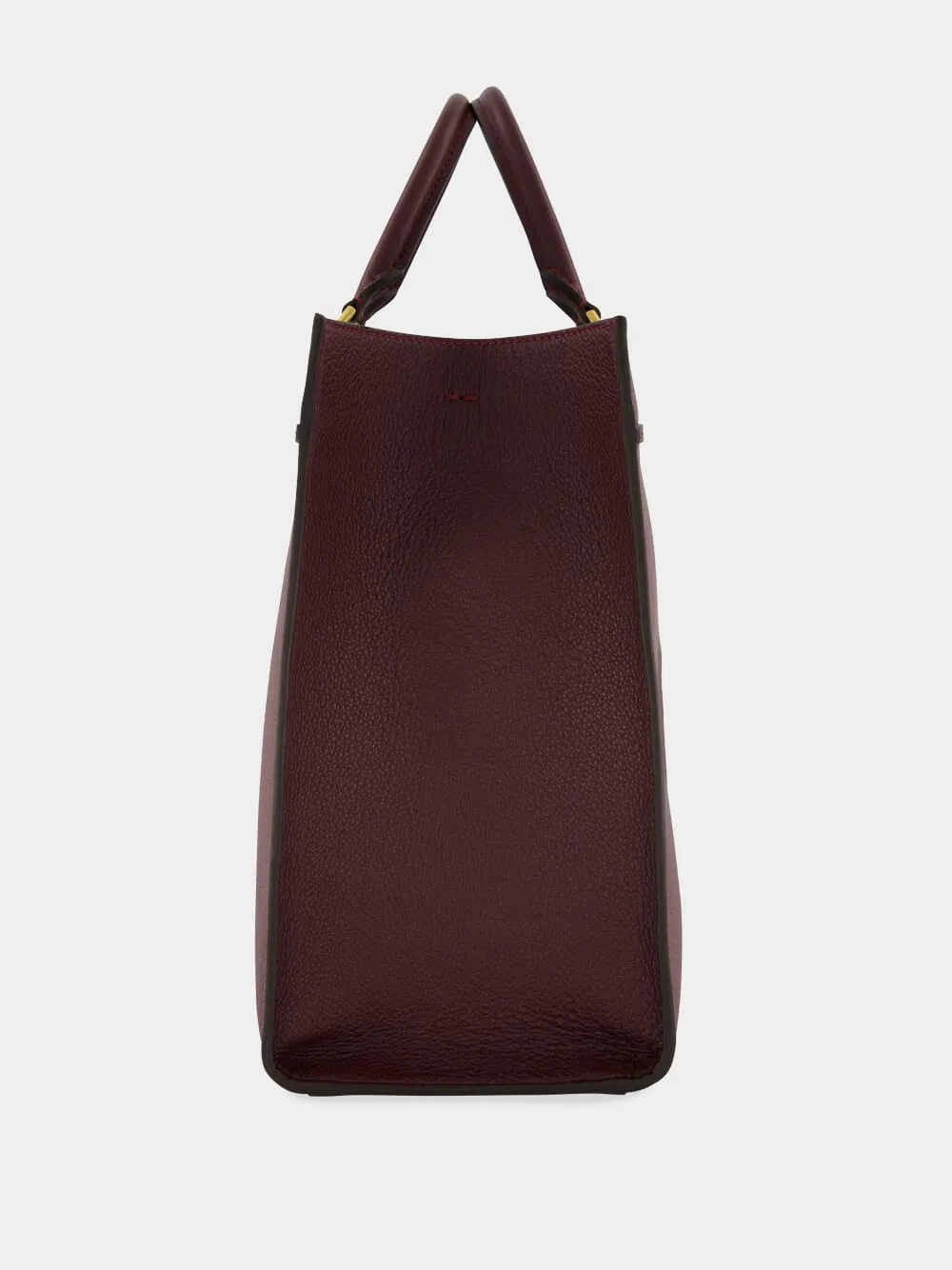 Leather Medium Burgundy Sunshine Shopper