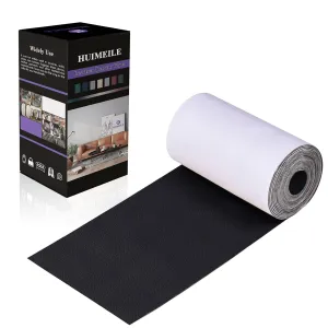 Leather Repair Patch Tape 4×60 inch Furniture Leather Strong Self Adhesive Tape for Sofas Couch Car Seats Cabinets Bags Anti Scratch Patches First Aid Patch Fixing Leather Black