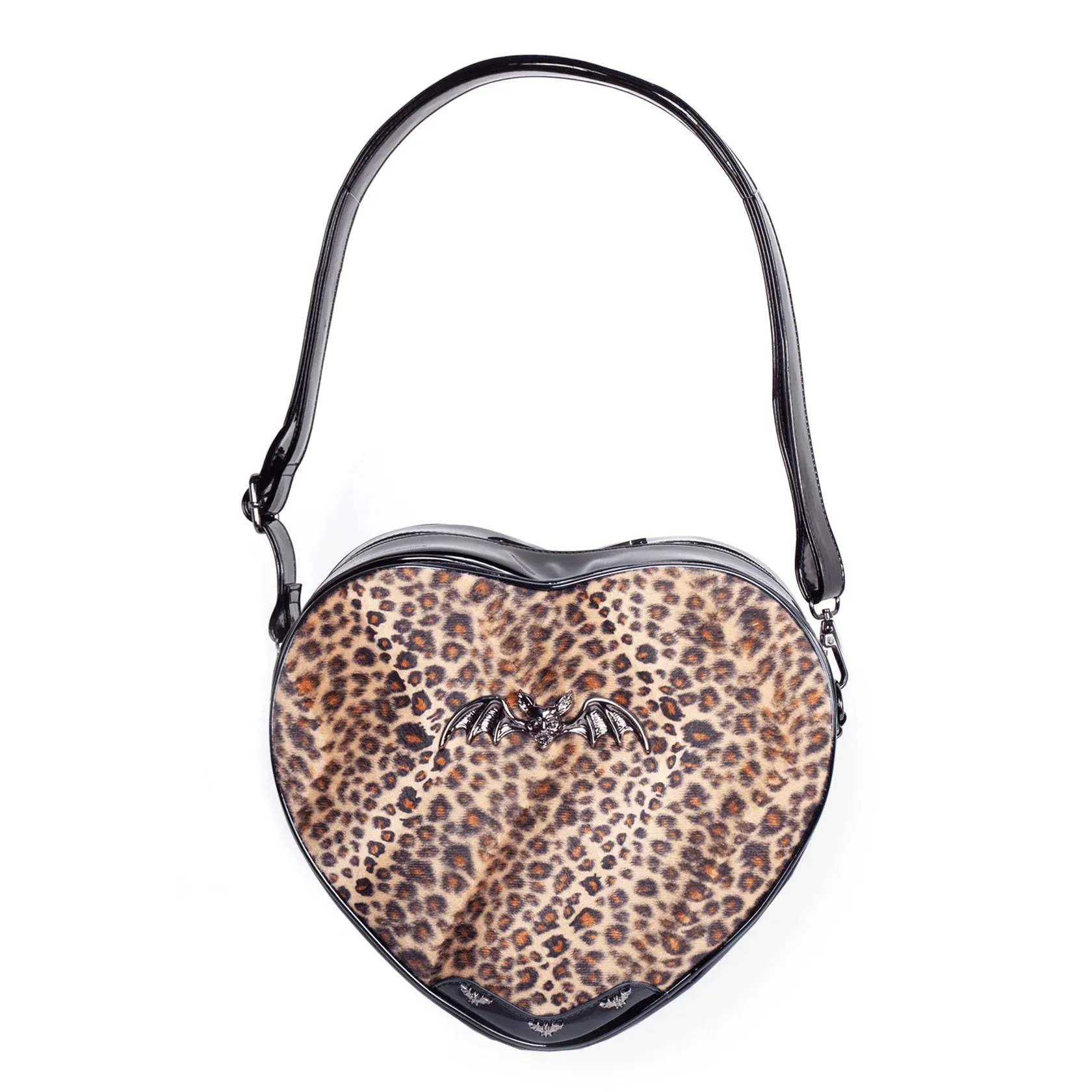 Leopard Heart Shaped Shoulder Bag