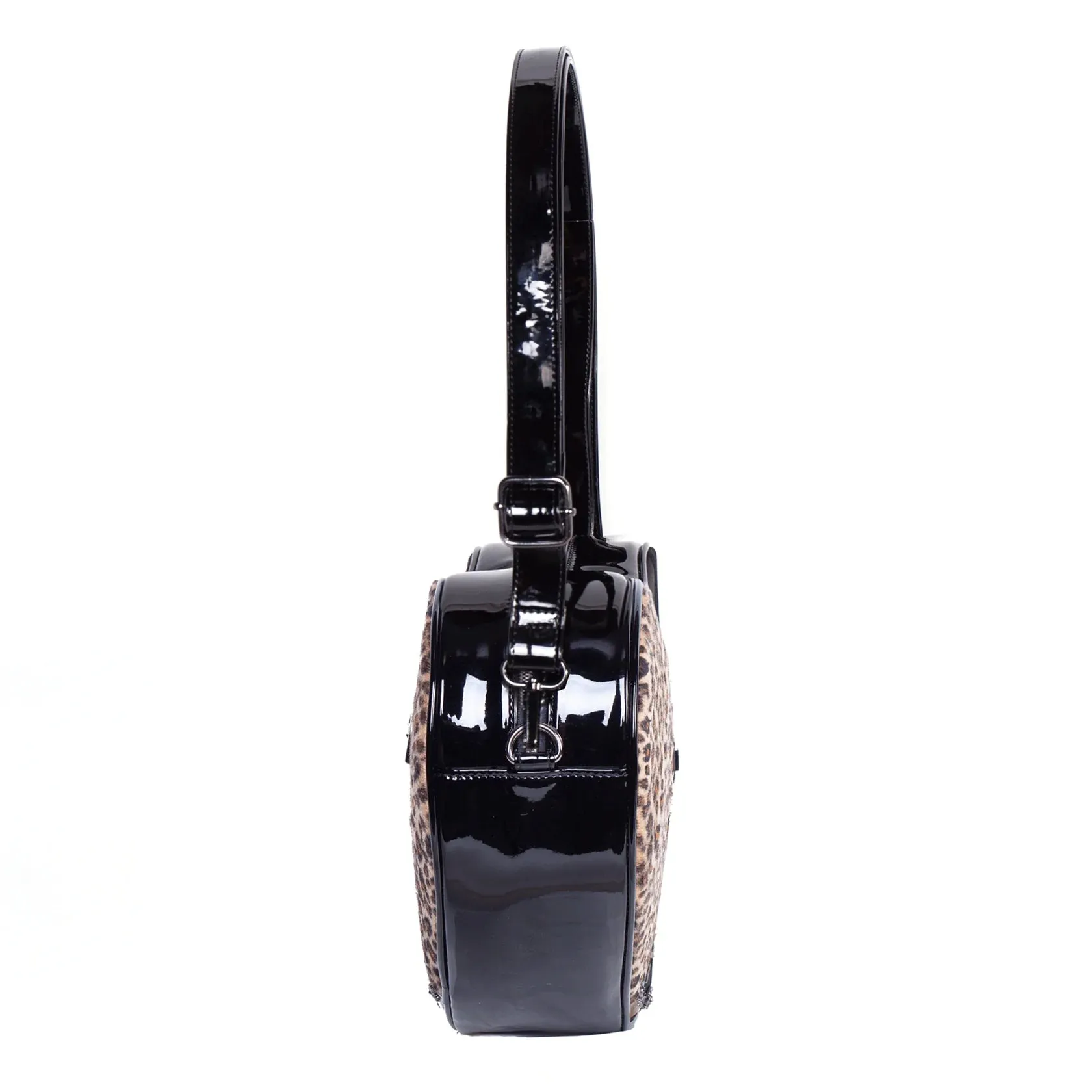 Leopard Heart Shaped Shoulder Bag