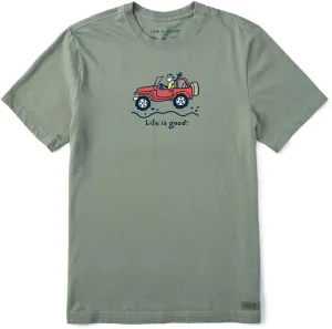 Life is Good Men's Crusher Tee Shirt, Short Sleeve Cotton Graphic T-Shirts, Off-Road Jake