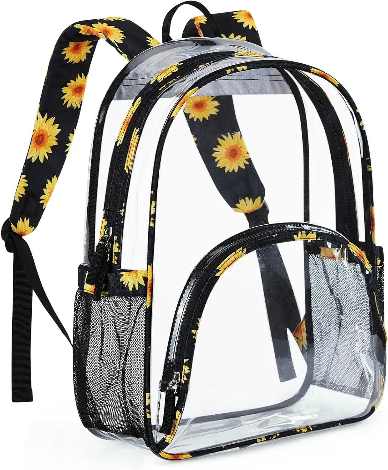 LIGHT FLIGHT Clear Backpack Heavy Duty Transparent Backpack Set See Through Bookbags Durable Backpacks for College, Security