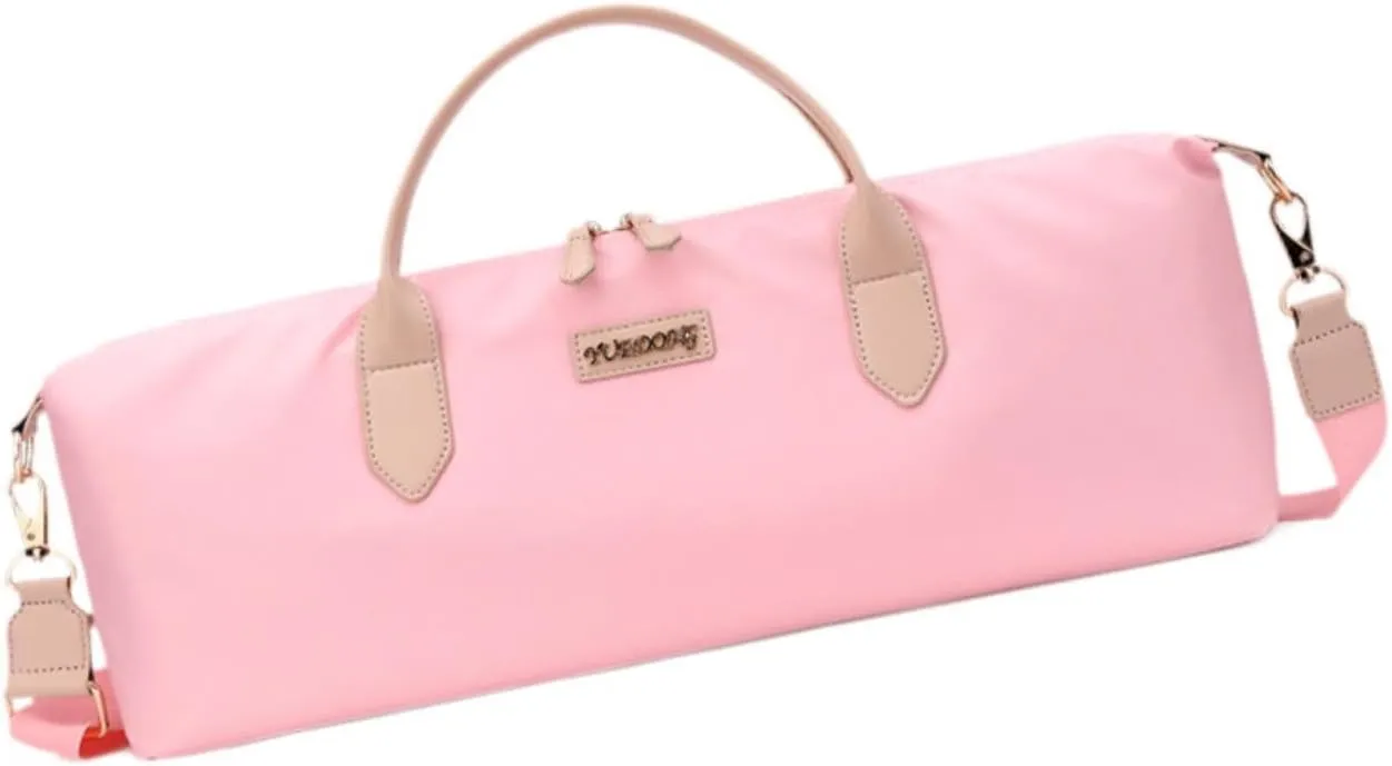 Lightweight Flute Handbag for Musicians 50x20x7cm with Shoulder Support, Pink