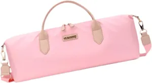 Lightweight Flute Handbag for Musicians 50x20x7cm with Shoulder Support, Pink