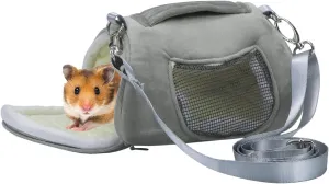 Litewoo Hamster Travel Carrier Portable Outgoing Breathable with Adjustable Shoulder Strap Pet Carrying Bag for Sugar Glider Hamster Rat Chipmunk