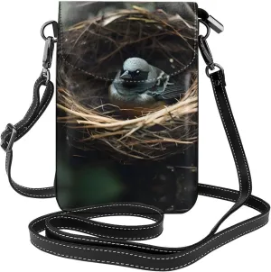 Little bird nest Women's crossbody bag, crossbody phone bag, tassel wallet with shoulder strap, best gift for women.
