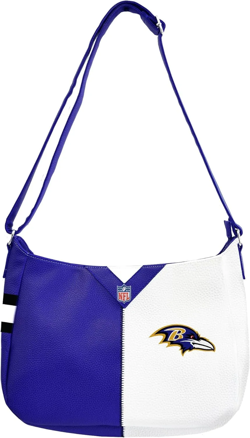 Littlearth NFL Pebble Split Hobo Bag, 14 x 4 x 10.5