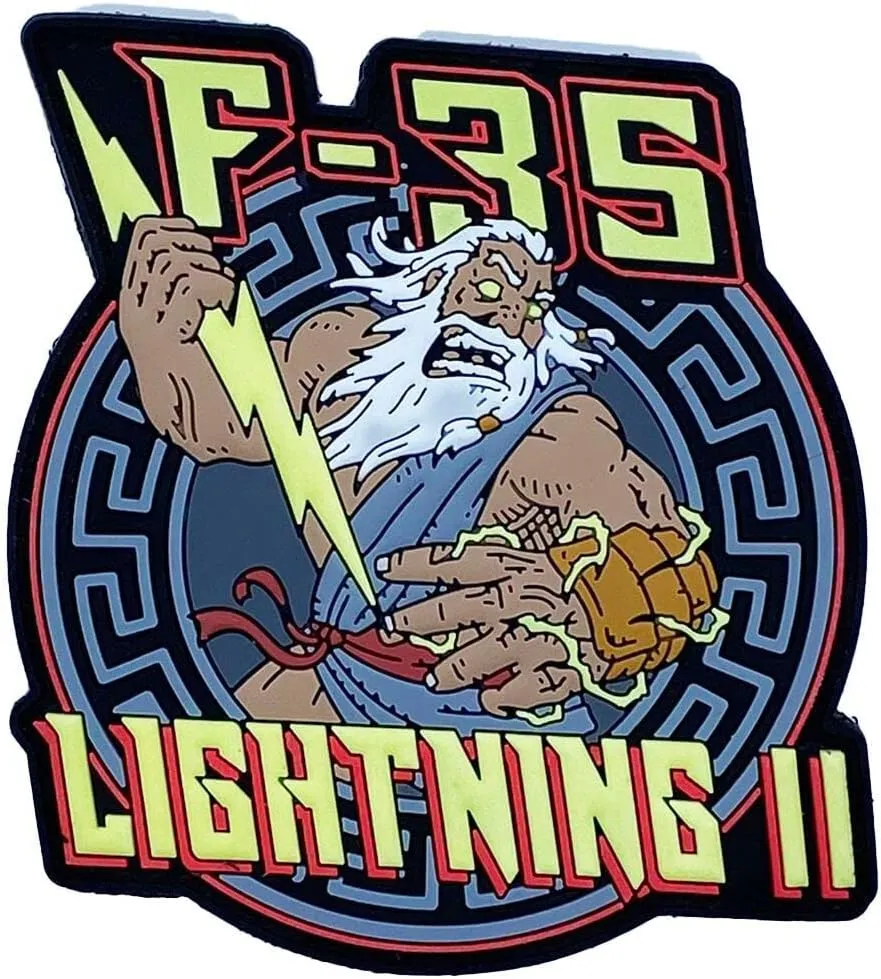 Lockheed Martin® F-35 Lightning II PVC Shoulder Patch – Hook and Loop