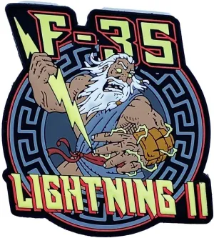 Lockheed Martin® F-35 Lightning II PVC Shoulder Patch – Hook and Loop