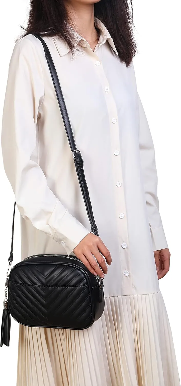 lola mae Quilted Crossbody Bag, Trendy Design Shoulder Purse