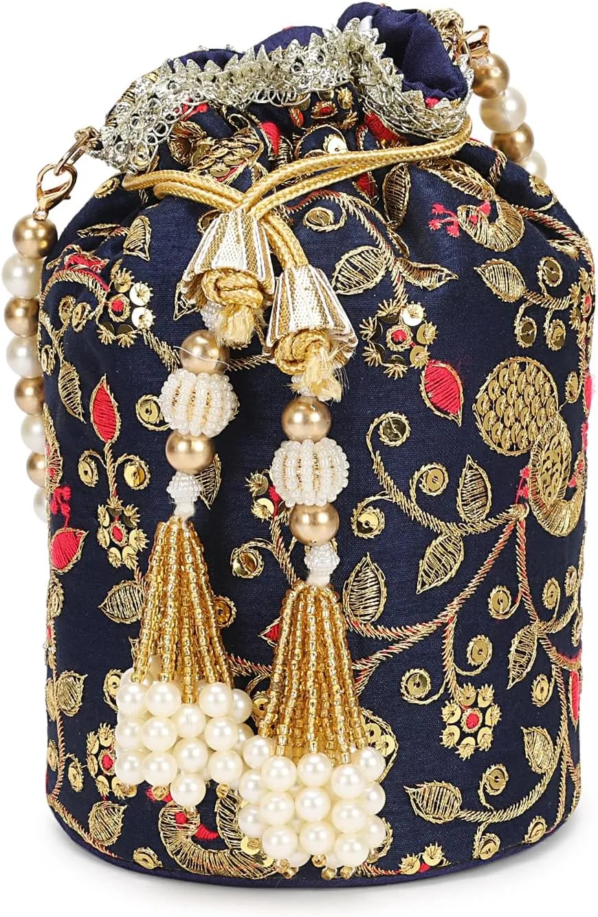 LONGING TO BUY Women Ethnic Potli Bags For Wedding & Party Function