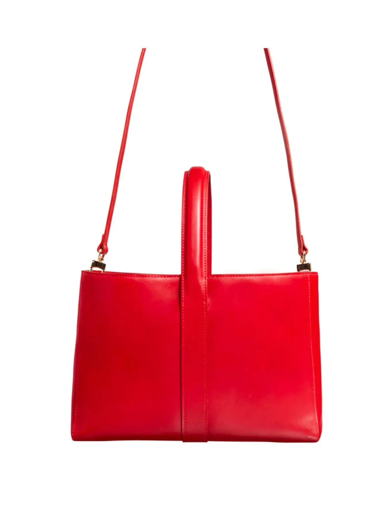 Léonore small leather tote bag