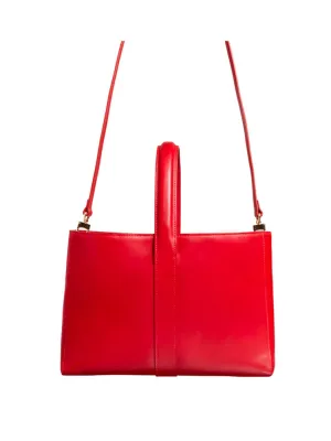 Léonore small leather tote bag