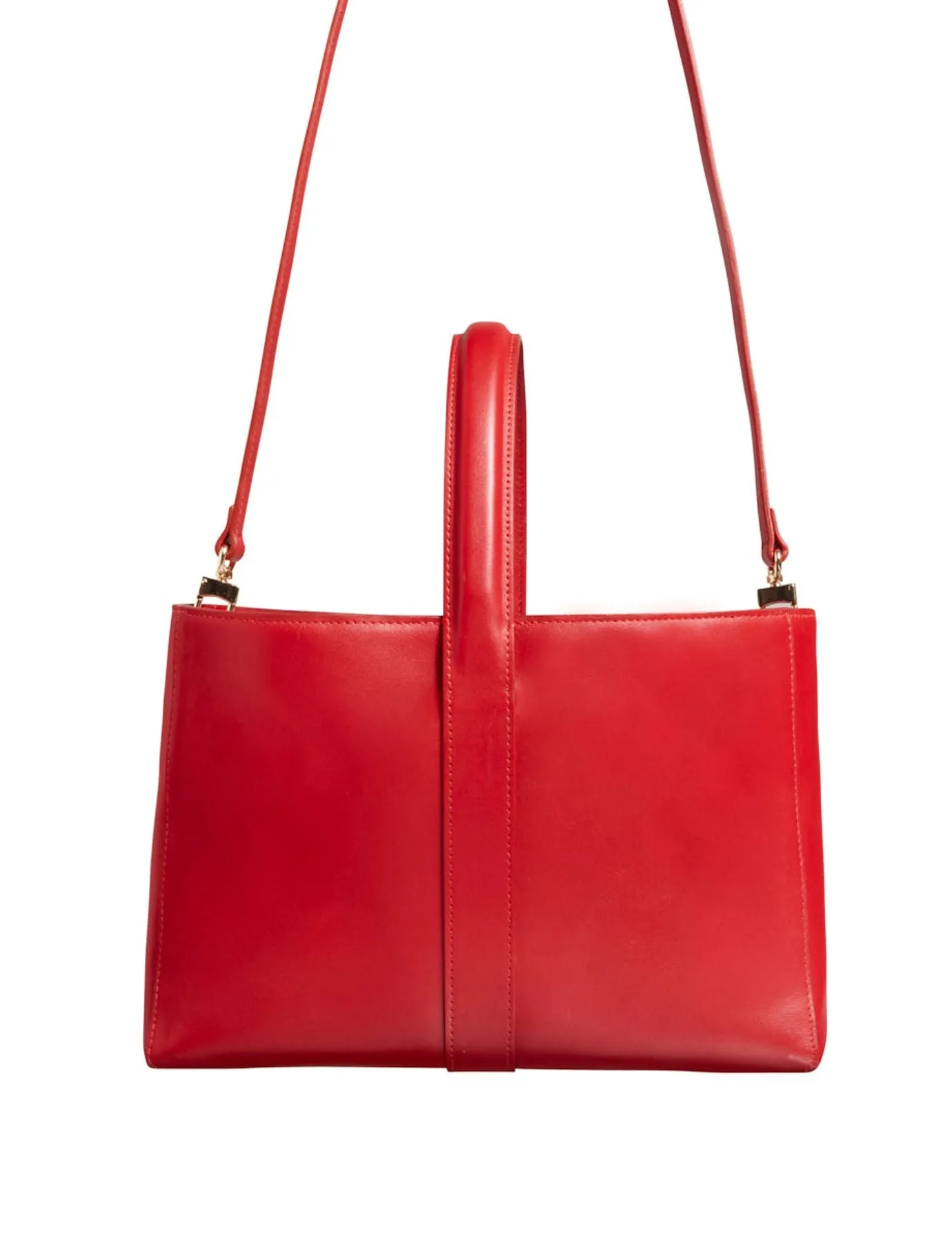 Léonore small leather tote bag