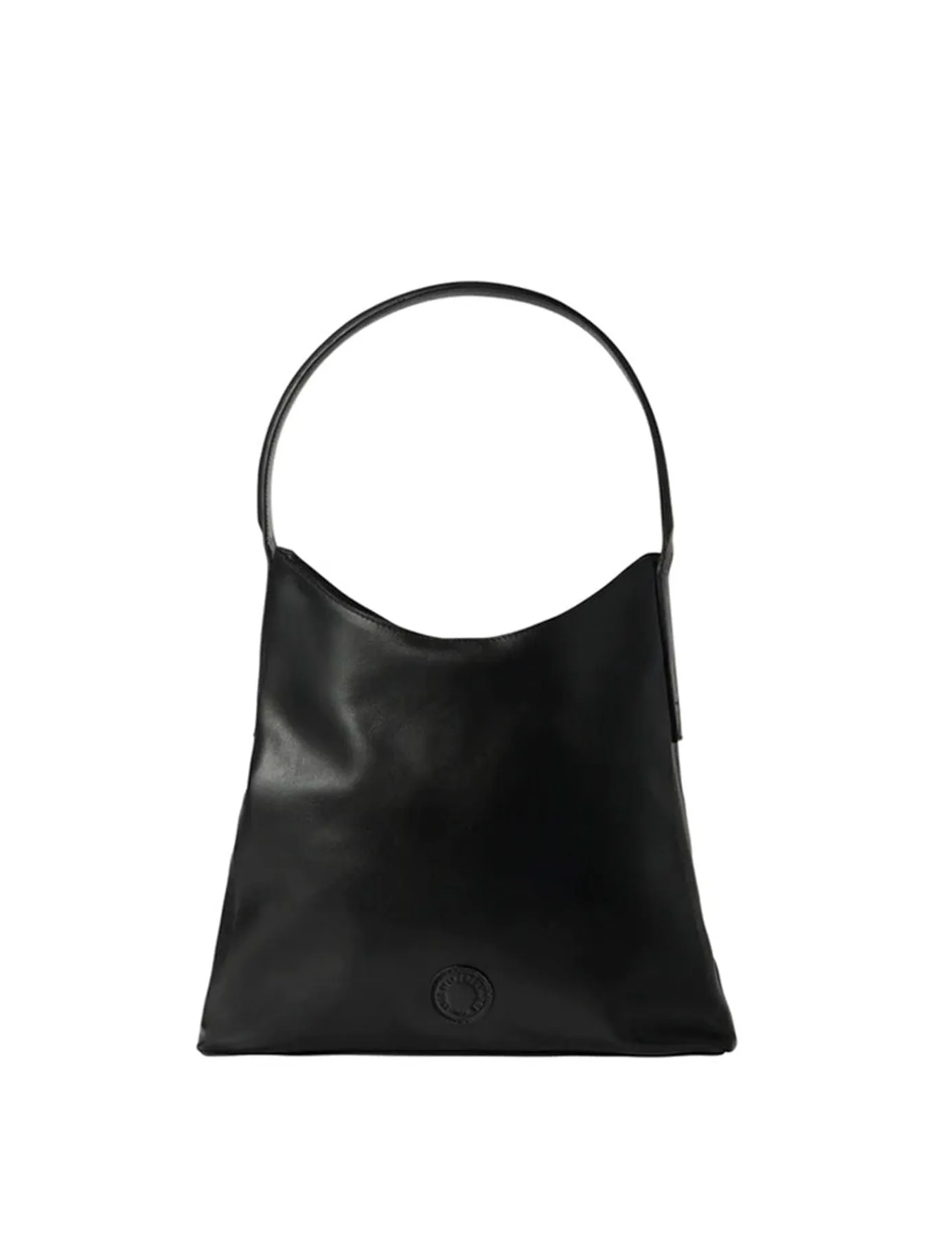 Léonore tote bag size M in black leather