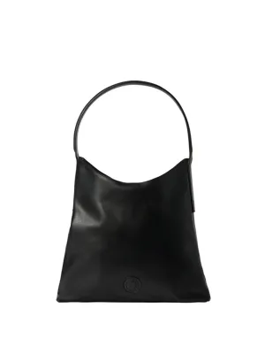Léonore tote bag size M in black leather
