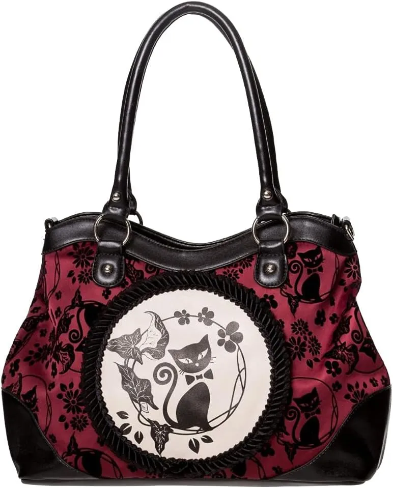 Lost Queen Women's Purse Handbag Shoulder Bag | Gothic Dark Goth Victorian (Call of the Phoenix Burgundy)