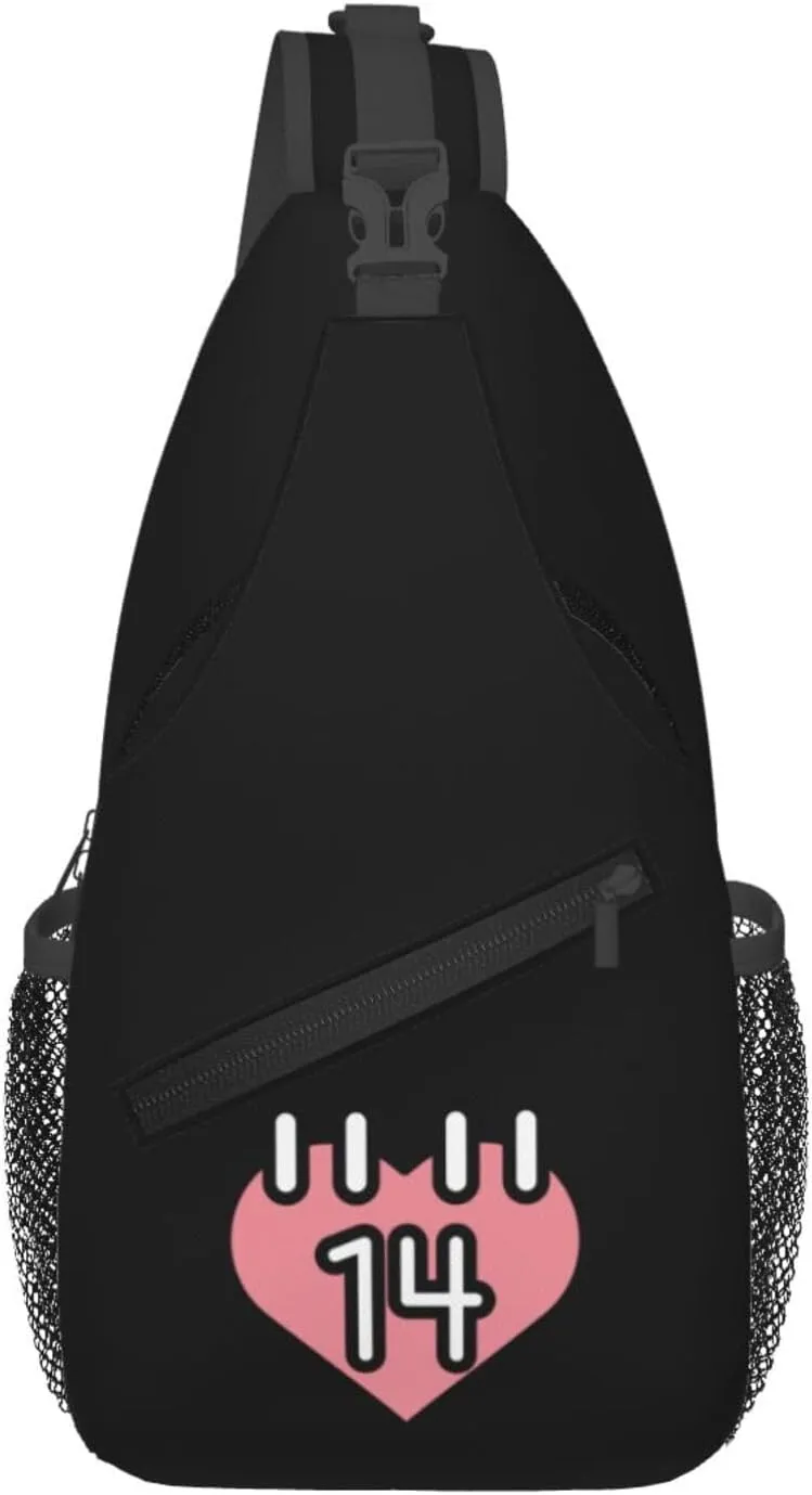 Love Wall Calendar Crossbody Bags For Women Men Chest Backpack Gym Shoulder Bag Travel Outdoor Sports Casual Crossbody Bags