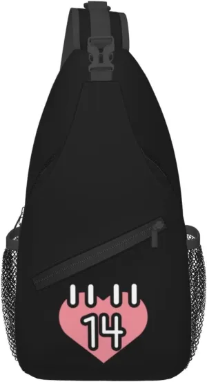 Love Wall Calendar Crossbody Bags For Women Men Chest Backpack Gym Shoulder Bag Travel Outdoor Sports Casual Crossbody Bags