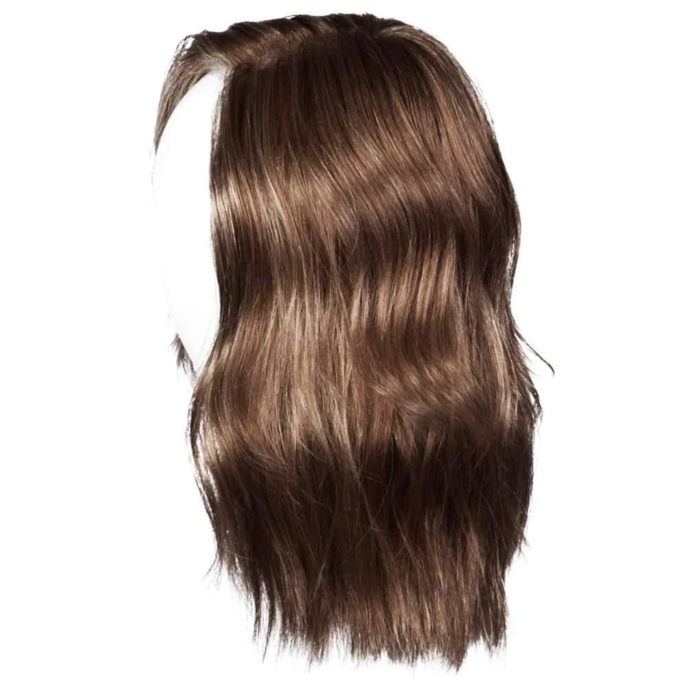 Love Wave Layered Shoulder-Length Wig With Soft Barrel Curled Waves by Hairuwear, Average Cap, GL18-23 Toasted Pecan