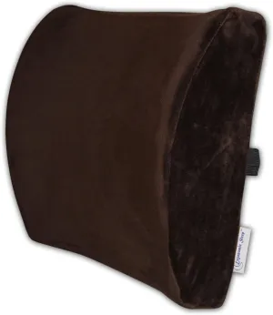 Lumbar Support Cushion Back Cushion - Alleviates Lower Back Pain - CertiPur-US Certified Foam, 14 x 13 x 5 Inch (Black), 1 pc