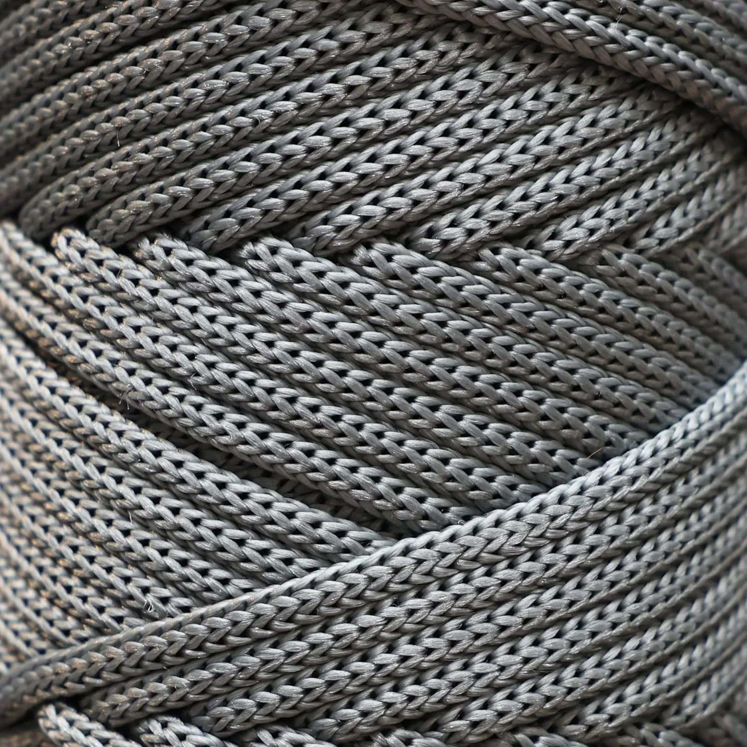 Makromecity, 2 Skeins of Polyester Macrame Cord 5mm x 104 yards (311 feet) 5mm Polypropylene Grey Macrame Cord Crochet Macrame Bag Cord Crafts for Wall Hangings, Bags, Underplate, Rug